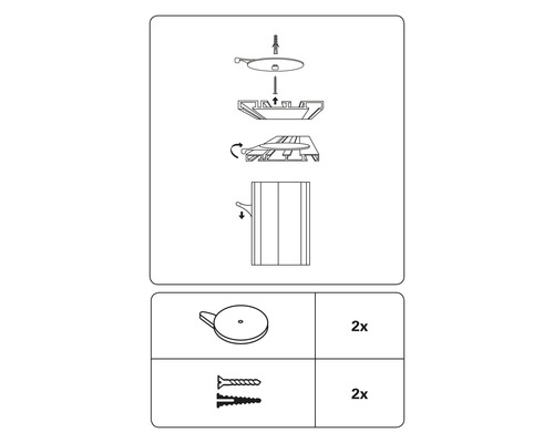 Montážny návod pre produkt so skrutkami