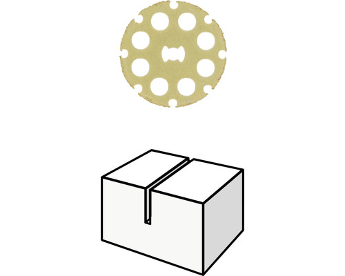 Kotúčová fréza a drevená debna so štrbinou