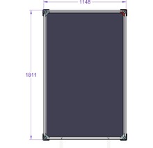 Obrázok tabule s rozmermi 1148 x 1811 mm.