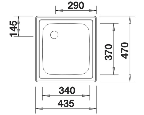 Nerezový drez Blanco TOP EE 4 X 4 470 x 435 mm nehrdzavejúca oceľ naturfinish 501065