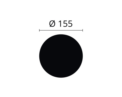 Kruh s priemerom 155 milimetrov