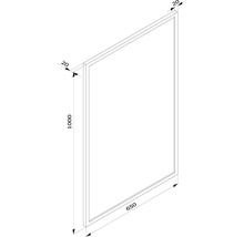 Zrkadlo do kúpeľne 65x100 cm čierne-thumb-4 Zrkadlo do kúpeľne 65x100 cm čierne-thumb-4