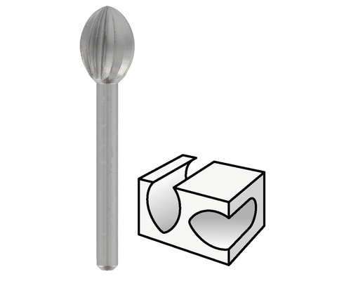 Fréza s guľovou hlavou na obrábanie materiálu