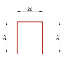 PRECIT Horný krycí profil zinok 70 mm, 1 m-thumb-1