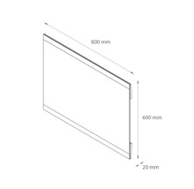 LED zrkadlo do kúpeľne Focco EMMA 60x80 cm