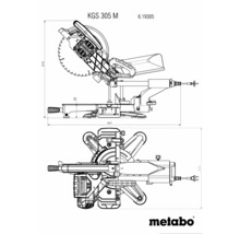 Kapovacia a pokosová píla Metabo KGS 305 M-thumb-5