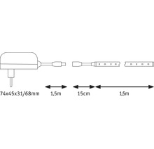 LED pásik Paulmann 78953 1,5m teple biela set-thumb-3