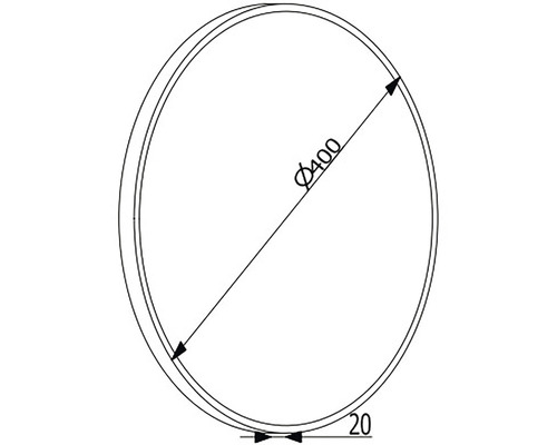 Kruhový disk s priemerom 400 mm a hrúbkou 20 mm