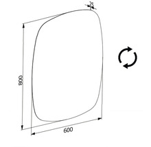 LED zrkadlo do kúpeľne s osvetlením 80 x 60 cm IP44