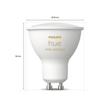 LED žiarovka Philips HUE 8719514339903 White Ambiance GU10 4,3 W 250lm 2000-6500K stmievateľná - kompatibilná so SMART HOME by hornbach-thumb-5