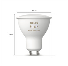 LED žiarovka Philips HUE 8719514339880 White And Color Ambiance GU10 4,3 W 230lm 2000-6500K stmievateľná - kompatibilná so SMART HOME by hornbach-thumb-5