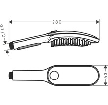 Ručná sprcha hansgrohe DogShower 150 x 63 mm čierna 26640670