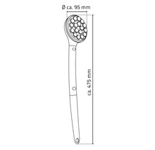 Obrázok kefy s dĺžkou približne 475 mm a priemerom približne 95 mm.