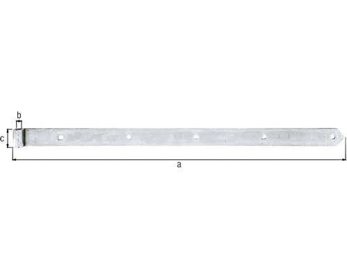 Pás závesu na upevnenie brán a dverí