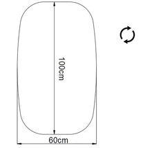 LED kúpeľňové zrkadlo Retro Line 100x60 cm biely rám
