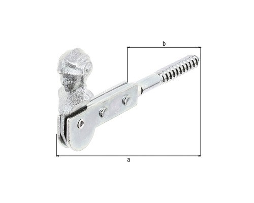 Žabka na záves so skrutkou a hlavou