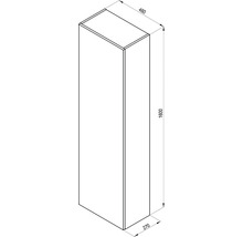 Kúpeľňová skrinka vysoká RAVAK Formy dub 460 x 1600 x 270 mm X000001261-thumb-2