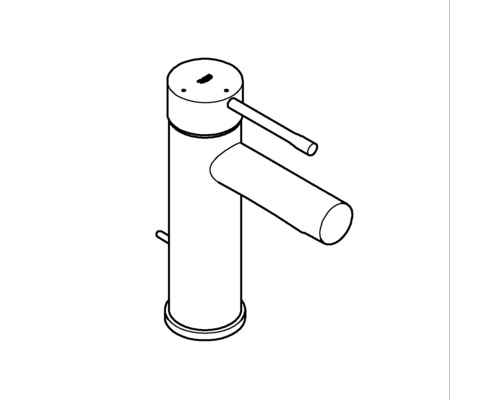 Nákres umývadlovej batérie.