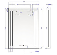 LED Zrkadlo do kúpeľne Lumina Sensor 60 x 80 cm 900-964