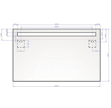 LED Zrkadlo do kúpeľne Luna 120 x 70 cm 411-194