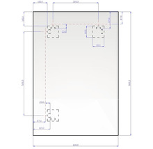 LED zrkadlo do kúpeľne s osvetlením Ambiente 60 x 80 cm 410-821