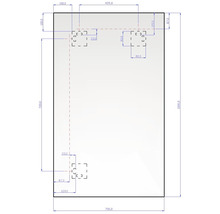 LED zrkadlo do kúpeľne s osvetlením Ambiente 100 x 70 cm 410-838