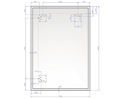 Technický výkres s rozmermi