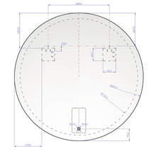 LED Zrkadlo do kúpeľne Ambiente Ronde Senzor Ø80 cm 411-262