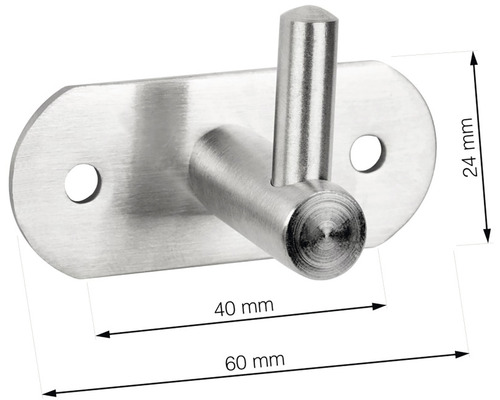 Nerezový vešiak na oblečenie s rozmermi