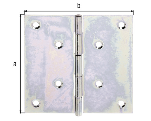 Záves dverí s rozmermi a a b