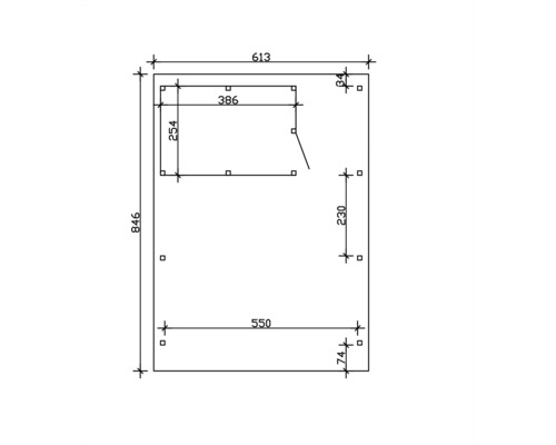 Technický výkres s rozmermi