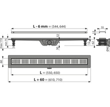 Sprchový žľab form&style Redonda 850 chróm matný