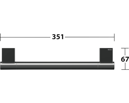 Držiak na uteráky Keuco s rozmermi 351 x 67 milimetrov