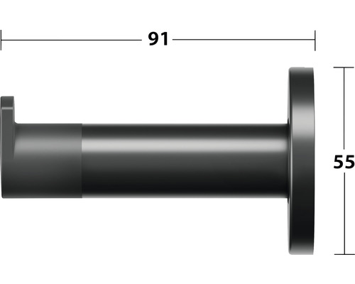 Obrázok držiaka na uteráky s rozmermi 91 a 55