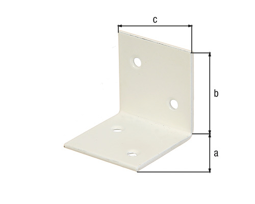 Rohový spojovník s rozmermi a, b a c