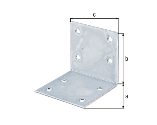 Rohová spojka s otvormi pre skrutky na spájanie dreva