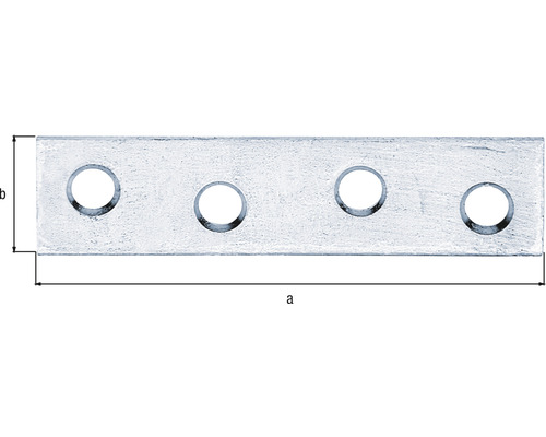 Kovová spojka so štyrmi otvormi