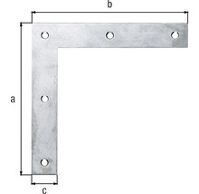 Uholník s otvormi na upevnenie