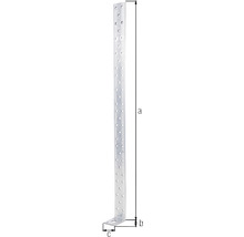 Dierovaný uholník s rozmermi