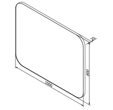 Kúpeľňové zrkadlo Tender LED 80x100 cm