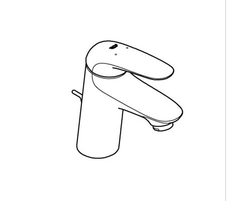 Obrysová kresba umývadlovej batérie