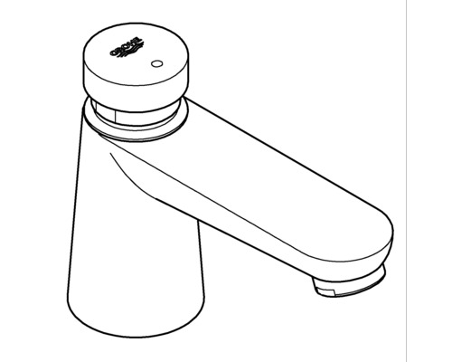 Nákres vodovodnej batérie s logom Grohe