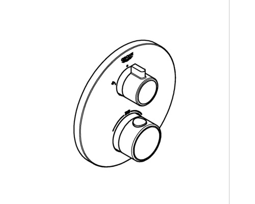 Logo Grohe termostatická batéria na montáž na stenu