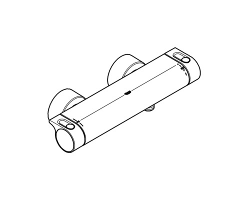 Termostatická sprchová batéria na montáž na stenu