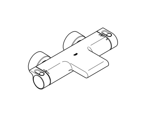 Termostatická sprchová batéria na montáž na stenu