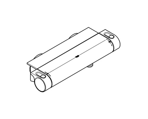 Termostatická sprchová batéria na reguláciu teploty a prietoku vody v sprche.