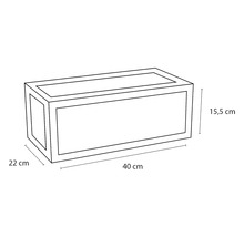 Kúpeľňový nábytok s umývadlom Differnz HURA L čadič/biela 24 x 40 x 22 cm 38.006.08