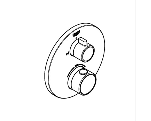Logo Grohe Termostatická batéria na montáž na stenu
