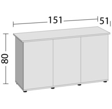 Skrinka s rozmermi 151 x 51 x 80 centimetrov