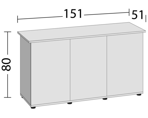 Skrinka s rozmermi 151 x 51 x 80 centimetrov